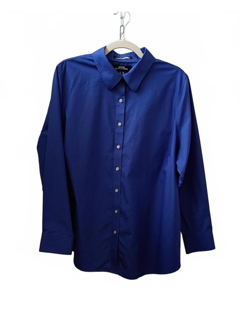 Lands' End Outfitters Blue Button-Up Shirt Size 20W